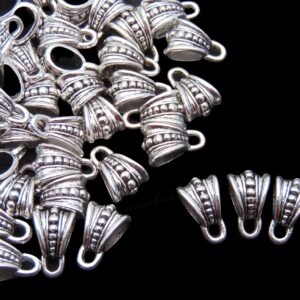 30 Pcs - Tibetan Silver Hollow Jewellery Bails European Size Craft Beading J188