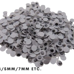 Googly Wibbly Wobbly Eyes Top Quality Kids Art Craft Toys 4mm 5mm 7mm 10mm UK