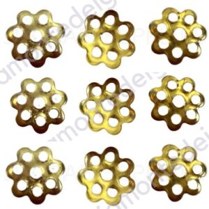 Gold Plated 6mm Filigree Bead Caps Jewellery Craft Findings UK