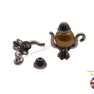 10 Sets Tibetan Silver Novelty Teapot Bead Caps to fit 10mm Beads Jewellery A276