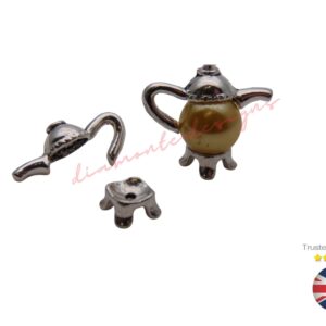 10 Sets Tibetan Silver Novelty Teapot Bead Caps to fit 10mm Beads Jewellery A246