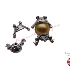 10 Sets Tibetan Silver Novelty Frog Bead Caps to fit 10mm Beads Jewellery A248