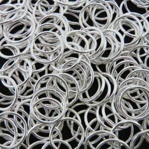 50 Pcs - 12mm Silver Plated Open Jump ring Connector Jewellery Findings G57