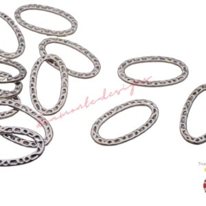 20 Pcs - Tibetan Silver Oval Linking Ring Rings Connectors Jewellery Craft Beading UK D292