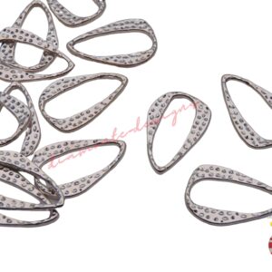 20 Pcs - Tibetan Silver / Tibetan Gold Drop Linking Ring Ring Connectors Jewellery Craft Beading UK