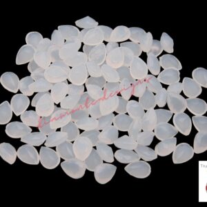 100 Pcs - Faceted Acrylic Teardrop Cabochon Beads 8mm x 6mm drop Rhinestone C66