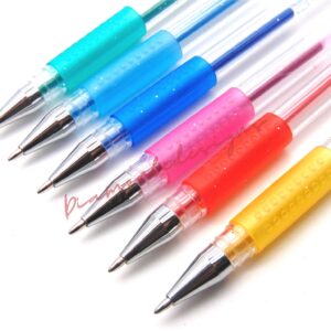 A Star Stationary Glitter & Scented Gel Pens School Project Marker Pens Colour Colouring Pen Fine Liner Notes Exams Revision UK