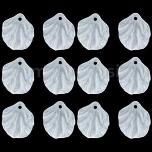 40 Pcs Frosted Acrylic Lucite Flower Petals / Leaves Jewellery Beading Craft beads UK E136