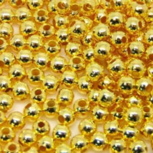 500 Pcs - 2mm Gold Plated Smooth Spacer Beads Jewellery Findings Craft UK - i101