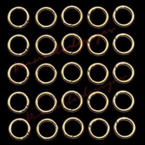 6mm Gold Plated Jump Rings Jewellery Findings Craft Beading UK