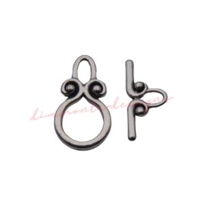 10 Pcs - Tibetan Silver Toggle Clasps 20mm x 12mm Jewellery Findings K108