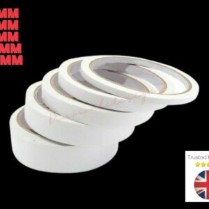 Double Sided Sticky Tape 3mm 6mm 8mm 10mm 20mm Strong Craft DIY Adhesive Roll