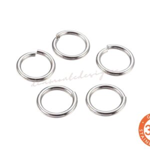 200 Pcs - 10mm Stainless Steel 304 Round Jump Rings Jewellery Findings UK - B230