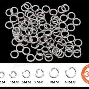 200 Pcs Stainless Steel 304 Jump Rings 3mm - 10mm Jewellery Findings Beading UK