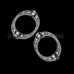10 Pcs Tibetan Silver Ornate Oval Bead Frame 19mm Frames Beading Jewellery J6