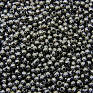 3mm Smooth Gunmetal Black Spacer Beads Craft Jewellery Findings Beading