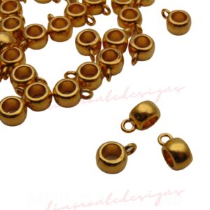 Tibetan Golden Bails 9mm Jewellery Beads Craft Pendant Hanger Hangers