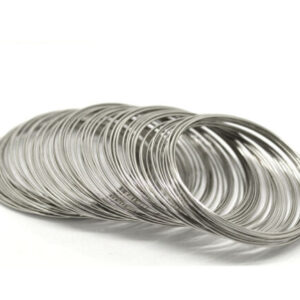 50 Loops - Steel Memory Wire Bracelet Coil 80mm x 0.6mm Jewellery Craft UK K21