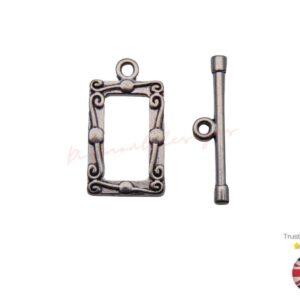 10 Sets Tibetan Silver Toggle Clasps 19mm x 11mm Findings Clasp Bead E147