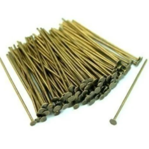 40mm Antique Bronze Head Pins Craft Findings Jewellery Beading UK