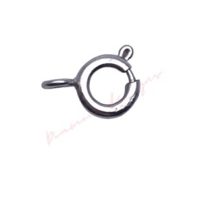 9mm Silver Tone Spring Bolt Clasps Necklace Findings Bracelet Fastener UK