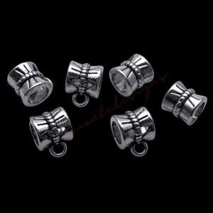 10 Pcs - Tibetan Silver Butterfly Design European Style Bails Jewellery Craft Findings F42
