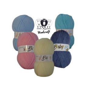 Woolcraft Babycare DK Knitting Wool 100g Double Knit Baby care Soft UK