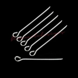 500 Pcs - 18mm Silver Plated Eye Pins Jewellery Craft Findings Beading C228