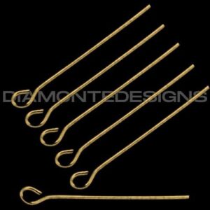42mm Antique Bronze Coloured Eye Pins Jewellery Findings Craft