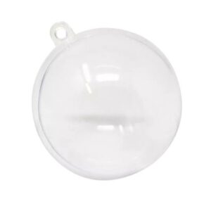 Clear Round Fillable Baubles Plastic Wedding Favours Balls Christmas Decoration