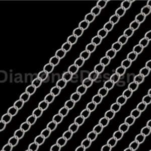 304 Stainless Steel 5mm x 4mm Curb Chain Tarnish Resistant Jewellery C39